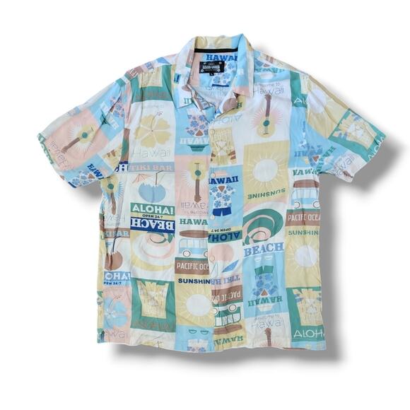 Good Vibes Hawaii Relaxed Button Down Shirt - Picture 1 of 2